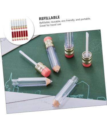  FRCOLOR FRCOLOR 18 Pcs Tube Lip Gloss Pencil Tubes Empty Lipstick Pencils Bulk Bottles Lip Gloss Mini Pencils Sample Plastic Base - Buy Online on GoSupps.com