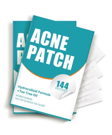HeroLabs Acne Pimple Patch Hydrocolloid Acne Patch with Tea Tree Oil Invisible Acne Spot Treatment Zit Patch Blemish Cover Two Sizes Vegan Cruelty Free (144 Count (Pack of 1))