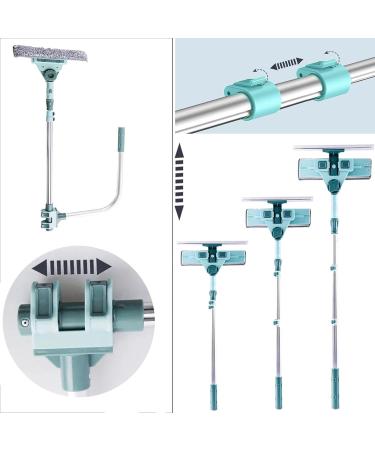Window Squeegee - Squeegee for Window Cleaning | Adjustable Extension Pole U Bracket Window Scrubber | Telescopic Window Cleaner Window Wiper Washing Equipment - Buy Online on GoSupps.com