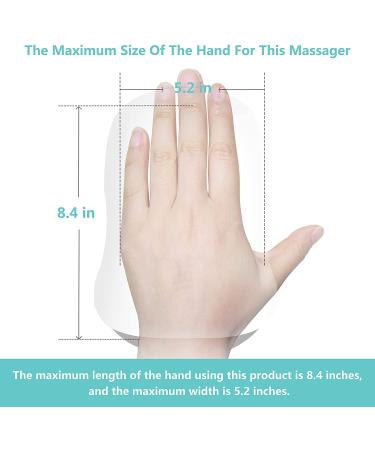 CINCOM Cordless Hand Massager with Heat and Compression - White - Ideal Gifts for Women with Arthritis and Carpal Tunnel - Buy Online on GoSupps.com