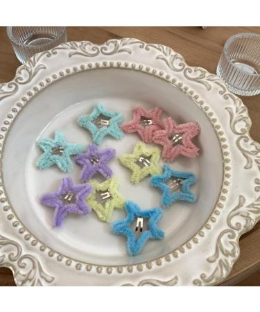 AJTUTUS Cute Star Shape Hairpins Hot Girls Plush Star Hair Clip Headdress Style Barrettes Cute Star Hair Clip for Woman - Buy Online on GoSupps.com