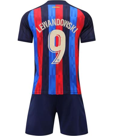 WINKIZIL 2022/2023 Barcelona Home #9 Robert Lewandowski Soccer Football Jersey Set - Adult Sizes - Buy Online on GoSupps.com