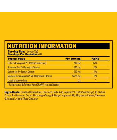 CrazyNutrition Ultimate CRN-5 Creatine Monohydrate Powder - Muscle Growth Supplement for Strength 5 Blend Quality Fast Absorption Flavoured 100% Pure 5g Vegan Nutrition (390 Orange and Mango) Orange and Mango 7 Ounce (Pa  - Buy Online on GoSupps.com