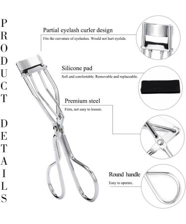 Uranian Silver Partial Lash Curler - Mini Eyelash Curlers for Women & Girls | Shop Now - Buy Online on GoSupps.com