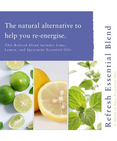 Absolute Aromas Refresh Blend Oil 10ml | Uplifting Essential Oil for Aromatherapy | International Shipping Available - Buy Online on GoSupps.com