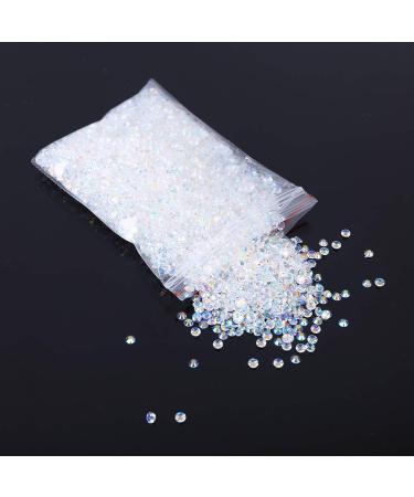 5000pcs White Flat Back Round Crystal Rhinestones for Art Clothes Shoes Bags Phones - Buy Online on GoSupps.com