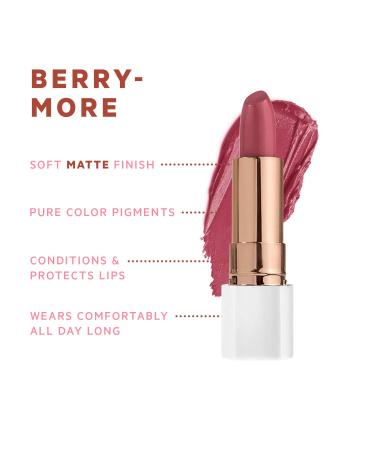 FLOWER BEAUTY Petal Pout Lipstick - Berry-More Matte | Nourishing & Highly Pigmented Lip Color with Antioxidants | 1 Count - Buy Online on GoSupps.com