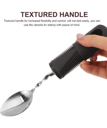 ULTECHNOVO 3pcs Bendable Cutlery Set for Adults Handicapped - Stainless Steel Adaptive Fork, Spoon & Handicap Flatware - Ideal for Parkinson's, Elderly & Disabled - Modular Rubber Grip - Buy Online on GoSupps.com
