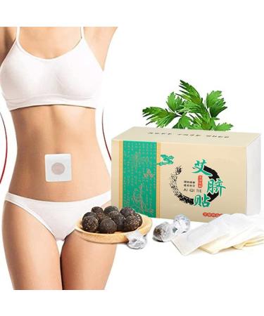 30Pcs/Box Moxibustion Belly Button Patch - Natural Herbal Abdomen Waist Path for Women and Men