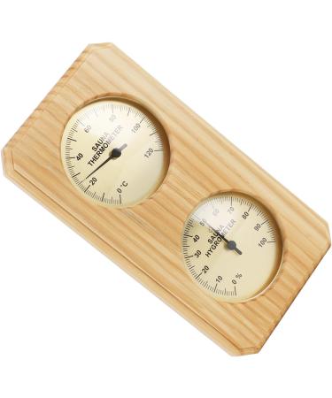 Buy 2-in-1 Sauna Thermometer & Hygrometer - Premium Wood & Copper Design for Bathroom | International Shipping - Buy Online on GoSupps.com