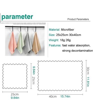 Cleaning Cloth Reusable Cleaning Cloths Super Absorbent and Traceless Kitchen Household Fish Scale (Color:5pcs Size:30x40cm)(Color:5pcs Size:30x40cm) (Color : 5pcs Size : 25x25cm) (Color : 10pcs S - Buy Online on GoSupps.com
