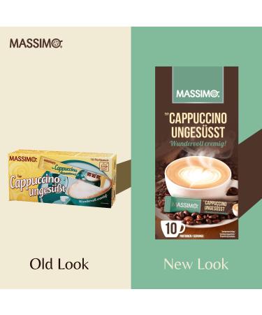  MASSIMO MASSIMO Unsweetened Cappuccino 16 x 10 Sticks x 12.5 g Value Pack Soluble Coffee Cocoa Sugar Free Quick Prep Caffeine Instant Coffee - Buy Online on GoSupps.com