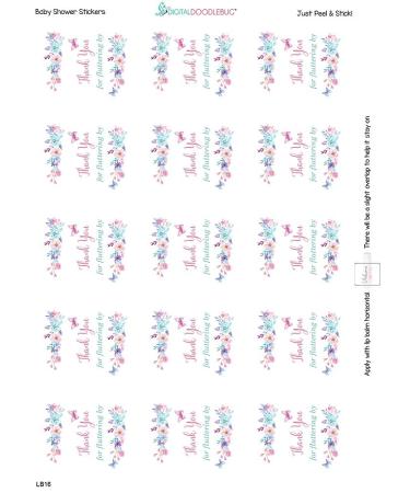 45 Butterfly Girl Lip Balm Labels for Baby Shower Favors - Buy Online on GoSupps.com