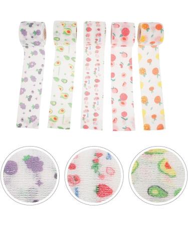 LUOZZY 5 Rolls Self-Adhesive Athletic Tape - Portable Finger Bandages (7.5CM) for Wound Care - International Shipping Available - Buy Online on GoSupps.com