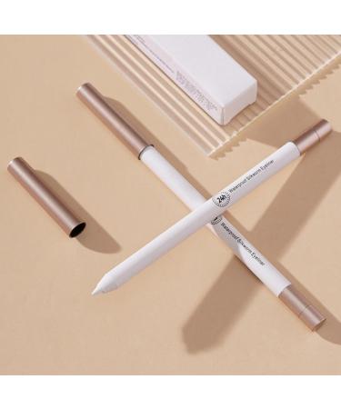 Waterproof Eyeliner Pencil | Professional Eyeliner Pencil Natural Eyeliner for Women Smooth and Waterproof White - Buy Online on GoSupps.com