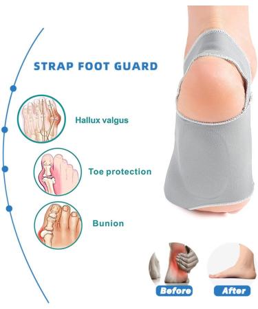 2Pcs Gel Bunion Corrector - Big Toe Protector & Pain Relief Splint for Hallux Valgus - Non-Surgical Solution - Buy Online on GoSupps.com