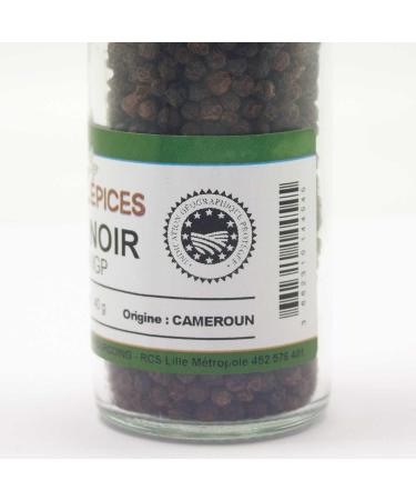 Aube-Gourmet Penja black pepper grinder refillable 75 ml of 45 g - Buy Online on GoSupps.com