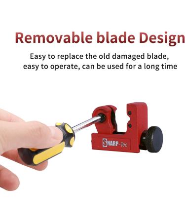 Sharp-Tec 3-22mm Mini Tube Cutter Adjustable Zinc Alloy Pipe Cutter Cutting Tool for Cutting Copper Brass PVC Aluminum (Mini Pipe Cutter) 3-22mm Adjustable Mini Cutter - Buy Online on GoSupps.com