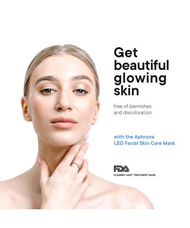 Aphrona Moonlight LED Facial Mask - Red Blue Light Therapy for Acne & Wrinkle Reduction - Buy Online on GoSupps.com