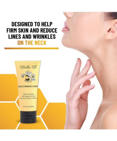 Bella B Neck Firming Cream 2.0 oz - Anti-Aging Skin Tightening & Wrinkle Cream for Women - Active Skin Repair & Face Firming Formula - Buy Online on GoSupps.com