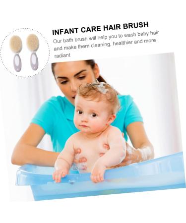 Healeved 2pcs Baby Shampoo Set | Scalp Comb & Bath Cleaner Brush Combo for Kids | Infant Grooming & Hair Care Brushes - Buy Online on GoSupps.com