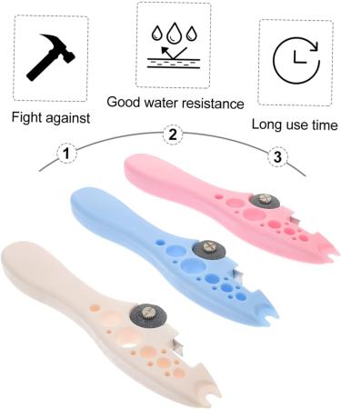 Hemobllo 3pcs Ampoule Bottle Opener Tool Set - Glass Vial Breaker & Grinding Wheel Accessories - 16.7X3.5cm Assorted Color - Buy Online on GoSupps.com