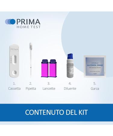Buy PRIMA Home Test - C-Reactive Protein (CRP) Test - Detect High/Low Values - Swiss Quality - Fast International Shipping - Buy Online on GoSupps.com