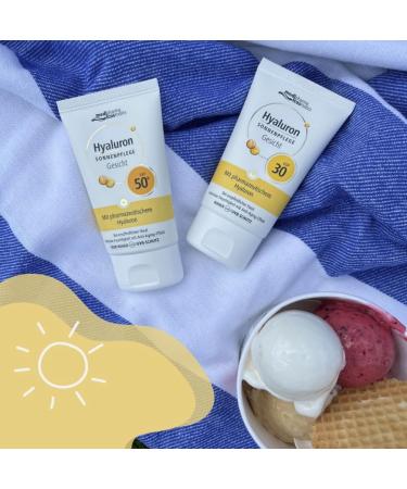 Hyaluron Sun Care Face SPF 50+ | Intensive Moisture & Anti-Aging | Medipharma Cosmetics 50ml - Buy Online on GoSupps.com