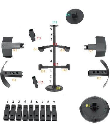 JFFCESTORE Tactical Gear Stand | Detachable Helmet Vest Display Organizer - Buy Online on GoSupps.com