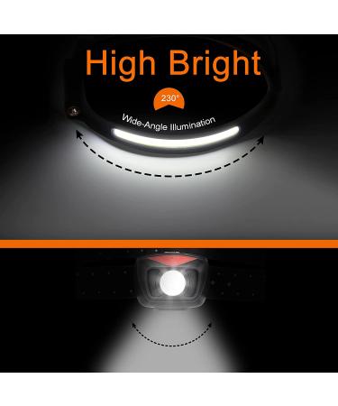 EGUKU Rechargeable LED Headlamp 1200 Lumens | Motion Sensor | 5 Modes | Waterproof | Outdoor Running, Camping, Hiking | Black - Buy Online on GoSupps.com