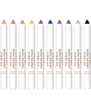 Eyeshadow Stick Set - Long Lasting Eyeshadow Stick Sets Without Dizziness - Matte Eye Brightener Stick Cream Eye Shadow Pencil Crayon for Shimmer Frifer - Buy Online on GoSupps.com