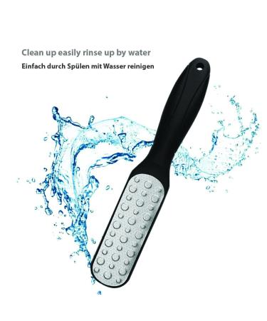 Longivia Double-Sided Stainless Steel Foot File - Effective Corn and Wart Remover for Smooth Feet - Buy Online on GoSupps.com