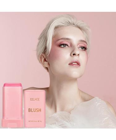Moisturizing Makeup Blusher Stick - Blusher Balm Solid Moisturizing Stick Face Cream Blusher | Cheeks Blusher Creamy Makeup Cheeks Blusher Beauty Blusher for Face Pink - Buy Online on GoSupps.com