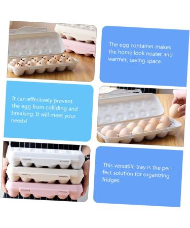 OSALADI 2pcs Storage Box Eggs Container with Lid Picnic Egg Carrier Easter Egg Tray Food Travel Shipping Box - Buy Online on GoSupps.com