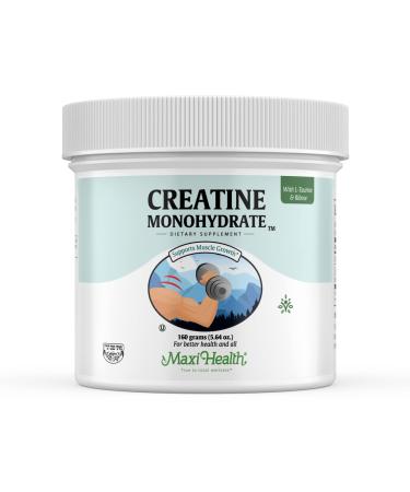 Maxi-Health Monohydrate Creatine For Muscle Mass With L-Taurine And Ribose Powder - Nutrition Supplement For Pre And Post Workout