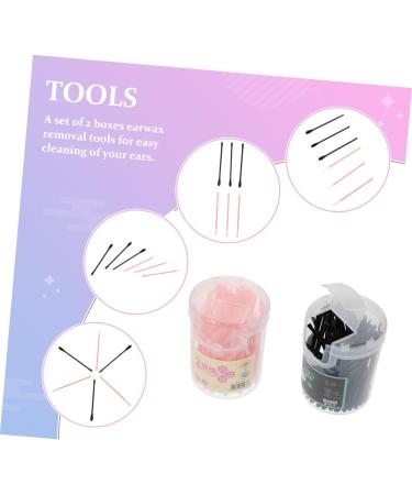 Anneome Ergonomic Removal Tool 200pcs Cotton Swabs Cotton Ear Swabs Ear Cleaning Kit Random Style - Buy Online on GoSupps.com