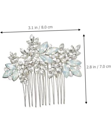 FRCOLOR Comb Bridal Headpieces Bridal Hair Decor Wedding Headdress Wedding Hair Accessories Bridal Hair Accessories Wedding Headpiece Bride European and American Decorate Alloy - Buy Online on GoSupps.com