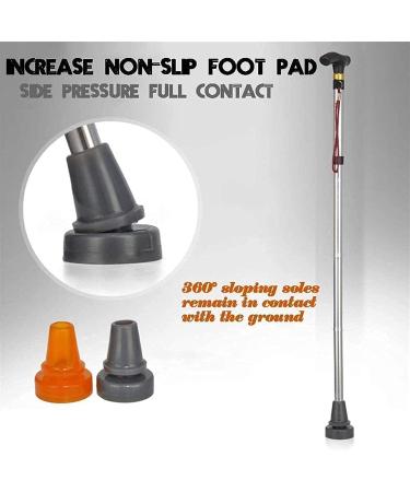 Telescopic Non Slip Crutches Older Cane Aluminum Alloy Elderly Height Adjustment Walking Stick Blind Sticker Black Blue for Persons rollator walker Durable Mobility Aid for Arthritis Elderly Seni - Buy Online on GoSupps.com