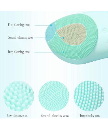 Sonic Facial Cleansing Brush Soft Silicone Face Brush Waterproof Electric Facial Cleansing Brush Face Massager Fit for All Skin Exfoliation Gentle Exfoliating USB Rechargeable - Buy Online on GoSupps.com