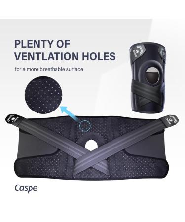 Caspe Adjustable Knee Brace - Pain Relief & Support with Gel Pad & Stabilizers for Arthritis Meniscus Tear ACL Sports - Buy Online on GoSupps.com