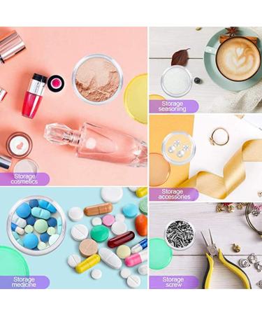 Buy Asoagi 5ml Empty Plastic Cosmetic Containers - 50 pcs Sample Pots & Bottles with Transparent Lids for Creams & Powders | International Shipping Available - Buy Online on GoSupps.com