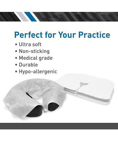 BodyMed Disposable Face Cradle Covers - 200 Medical-Grade Sheets - Ultra Soft & Luxurious Massage Headrest Covers - Buy Online on GoSupps.com