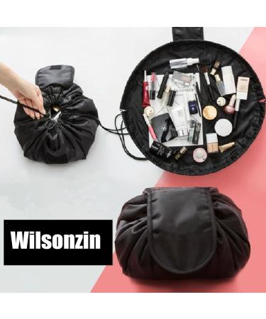 Portable Waterproof Cultural Bags - Oxford Cloth Cosmetic Storage for Men & Women | Black Makeup Organizer - Buy Online on GoSupps.com