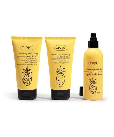Ziaja Pineapple Peeling Body Sorbet 160ml - Exfoliating Body Scrub for Smooth Skin | International Shipping Available - Buy Online on GoSupps.com