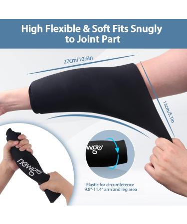 NEWGO Elbow Ice Pack - Cold Therapy Compression Sleeve for Tendonitis, Pain Relief & Inflammation - Buy Online on GoSupps.com