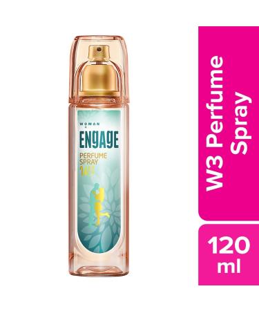 Enga.gee W3 Perfume Spray For Women 120ml & W1 Perfume Spray For Women 120ml & W2 Perfume Spray For Women 120ml - Citrus Lime Jasmine Rose - Buy Online on GoSupps.com