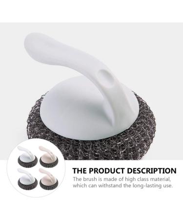 4pcs Dish Scrub Brush Iron Wire Cleaning Brushes Pot Dish Pan Cleaning Sponge for Kitchen Tableware Cleaning Tools Brushes (Color : Color2) (Color1) - Buy Online on GoSupps.com