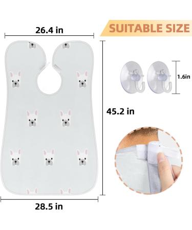 Beard Bib Apron for Men | Non-Stick Waterproof Hair Catcher Cape for Shaving & Grooming | Cute Dog Design - Buy Online on GoSupps.com