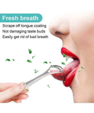 Buy Weddhuis 2 PCs Tongue Cleaner - Double Scraping Metal Tool for Bad Breath & Oral Hygiene | Effective Tongue Scraper for Adults - Fast International Shipping - Buy Online on GoSupps.com