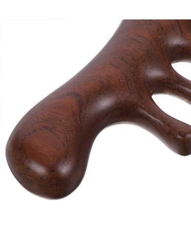 Patkaw Scalp Massage Comb Set - 2 Natural Wooden Wide Tooth Hair Combs | Antistatic Sandalwood Gua Sha & Head Massage Device - Buy Online on GoSupps.com